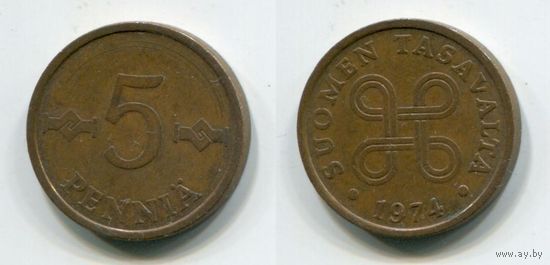 Финляндия. 5 пенни (1974)