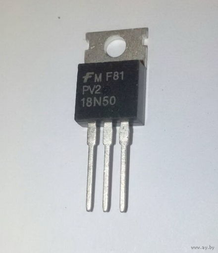 Транзистор 18N50  Fairchild. 18А, 500В