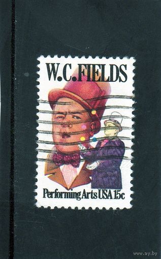 США.Ми-1410 . W. C. Fields (1880-1946), актер и комик.1980.