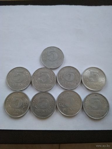 Монеты Германии. ГДР погадовка.
