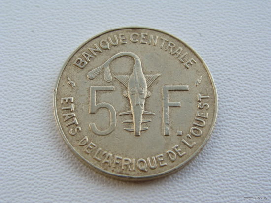 Западная Африка. 5 франков 1978 год  КМ#2а