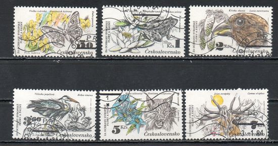 Охрана природы Чехословакия 1983 год серия из 6 марок