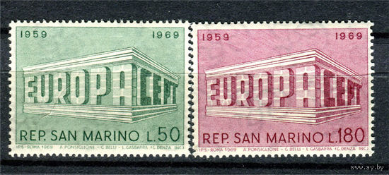 Сан Марино - 1969г. - Европа - полная серия, MNH [Mi 925-926] - 2 марки