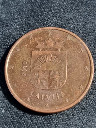 Латвия 5 евроцентов 2019