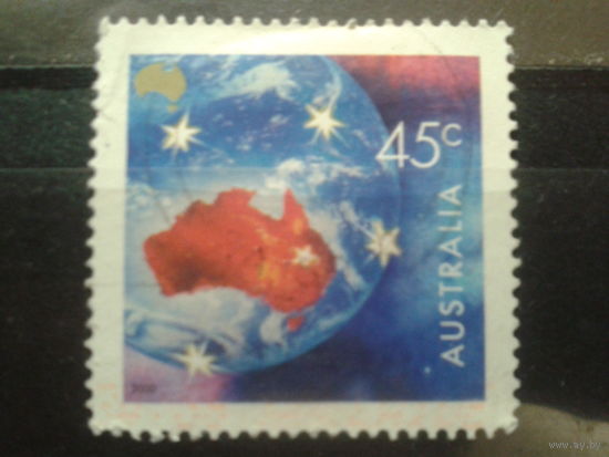 Австралия 2000 Карта Австралии, созвездие Южного Креста