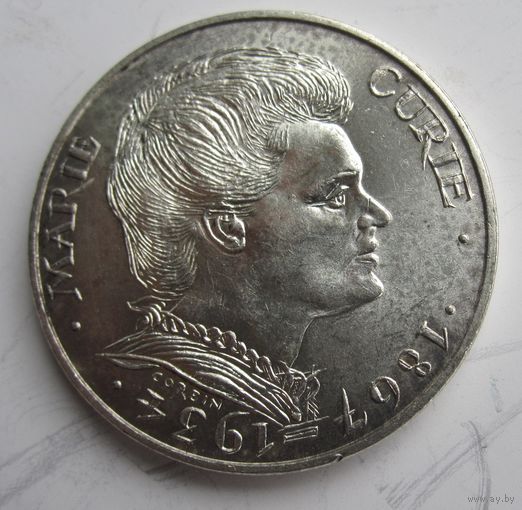 Франция 100 франков 1984 серебро  .11-392