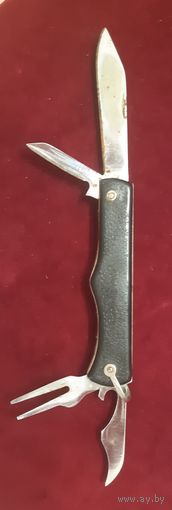 Нож складной Чёрный Леопард (ножик 4 сложения), СССР.