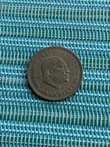 Сьерра-Леоне 1/2 цента 1980  г., редкая