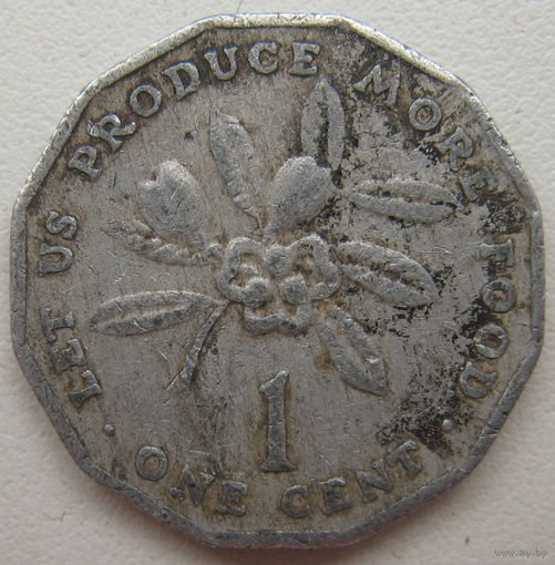 Ямайка 1 цент 1975 г.