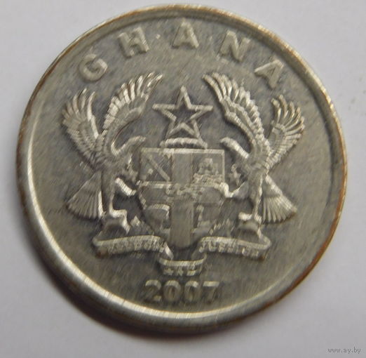 Гана 20 пенсов 2007 г