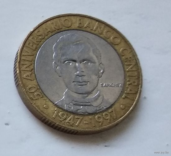 Доминикана 5 песо, 1997 50 лет Центробанку 4-7-26