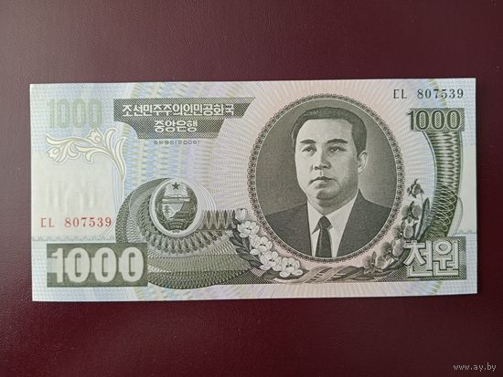 Северная Корея 1000 вон 2006 UNC