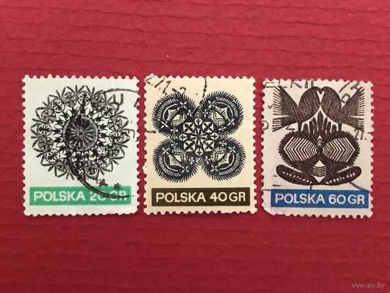 Польша 1971 год. Стандарт. Кружева
