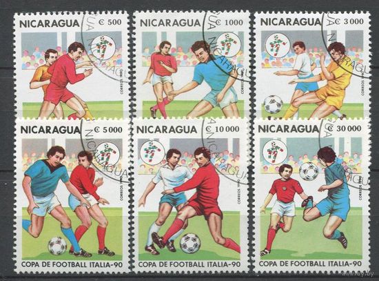 Футбол Чемпионат мира 1990 года Никарагуа 6 марок спорт