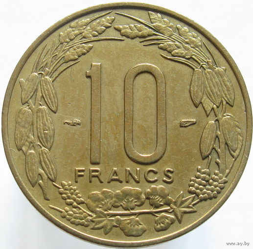 1к Фр. Экватериальная Африка 10 франков 1958 ТОРГ уместен  распродажа коллекции