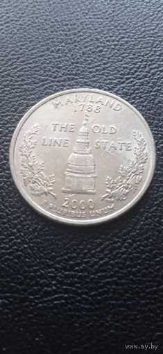 США 25 центов 2000 г. D - Мэриленд
