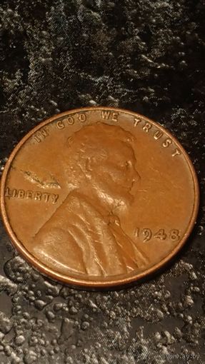 1 цент 1948(2) года США...