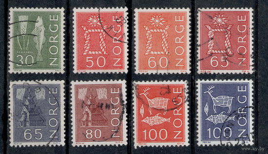 Норвегия 1963-1975 Народные мотивы. Стандарт.  8 марок