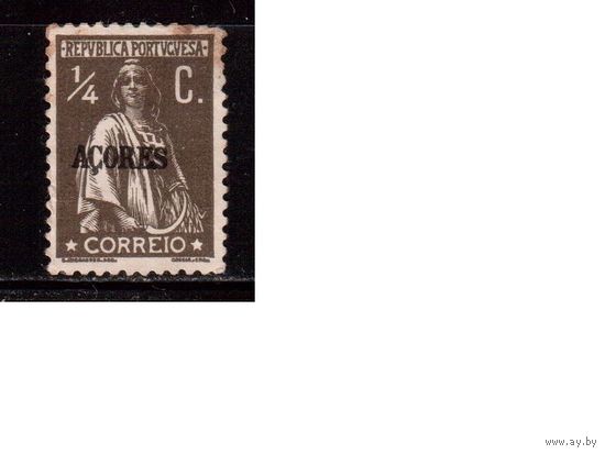 Азорские острова-1912(Мих.151), *  , Португальские Колонии,  Стандарт, Надп.
