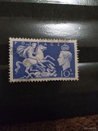1951 Великобритания Мих 253 оценка 10 евро монумент король искусство(4-9)