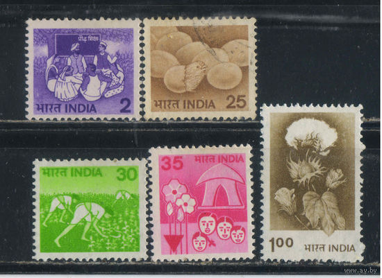 Индия 1979-80 Национальные мотивы Стандарт #793-4,817,819-20**