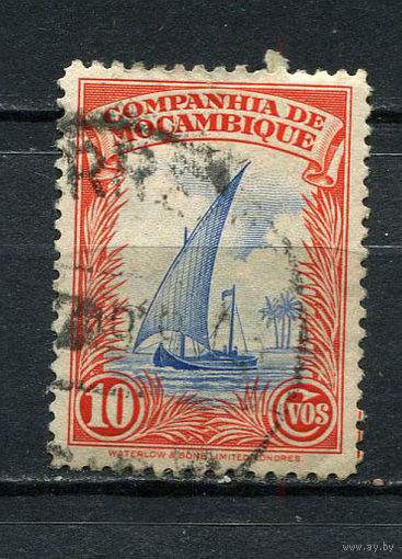Португальские колонии - Мозамбик (Comp de Mocambique) - 1937 - Парусник 10С - [Mi.203] - 1 марка. Гашеная.  (LOT EM18)-T10P50