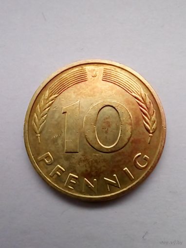 10 пфеннигов 1996 J