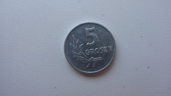 Польша 5 грошей    1968 г. ( состояние Супер )