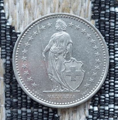 Швейцария 1/2 франк 1983 года