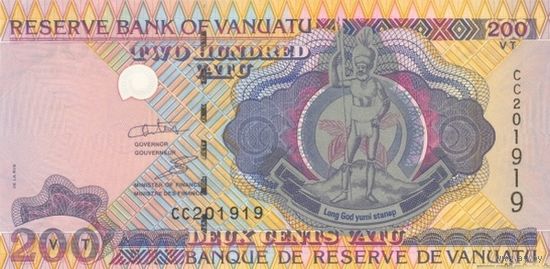 Вануату 200 вату образца 1995 года UNC p8c