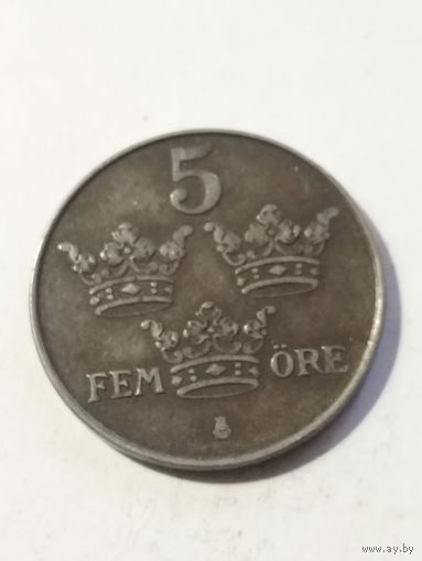 Швеция 5 оре 1950