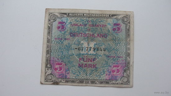 Германия 5 марок 1944 Советская  зона оккупации