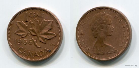 Канада. 1 цент (1966)