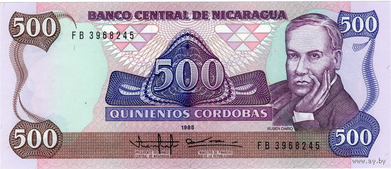 Никарагуа, 500 кордоба, 1985 г., UNC