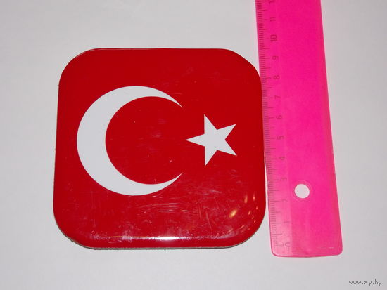 Турецкий флаг- подставка для чашки