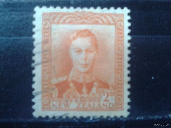 Новая Зеландия 1938 Король Георг 6 2 пенса