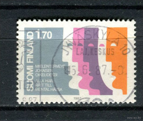 Финляндия - 1987 - Финская ассоциация психического здоровья - [Mi. 1016] - полная серия - 1 марка. Гашеная.  (Лот 158BE)