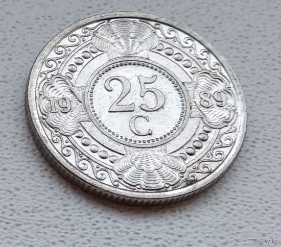 Нидерландские Антильские острова 25 центов, 1989 6-11-2