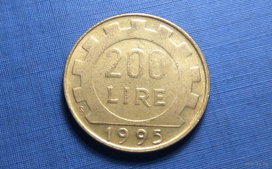 200 лир 1995. Италия.
