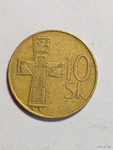 Словакия 10 крон  1994 года .