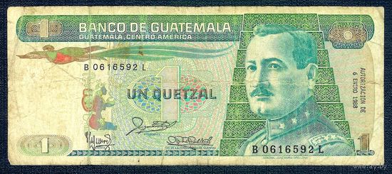 Гватемала 1 кетцель 1988 год.
