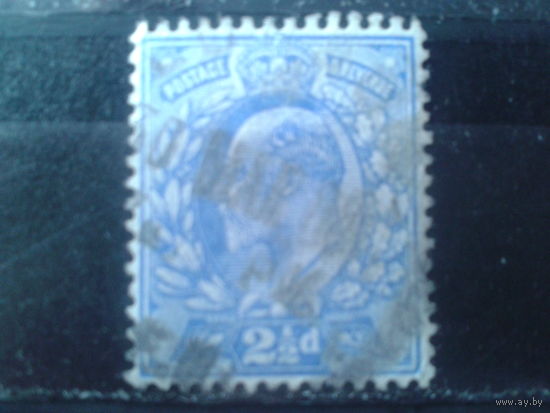 Англия 1902 Король Эдуард 7 2,5 пенса
