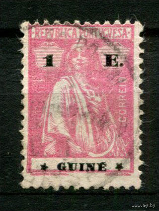 Португальские колонии - Гвинея - 1922 - Жница 1Е - [Mi.189] - 1 марка. Гашеная.  (Лот 93BH)