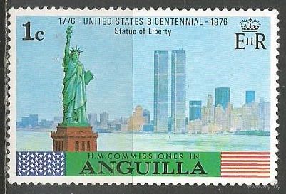 Ангилья. 200 лет США. Статуя Свободы. 1975г. Mi#217.