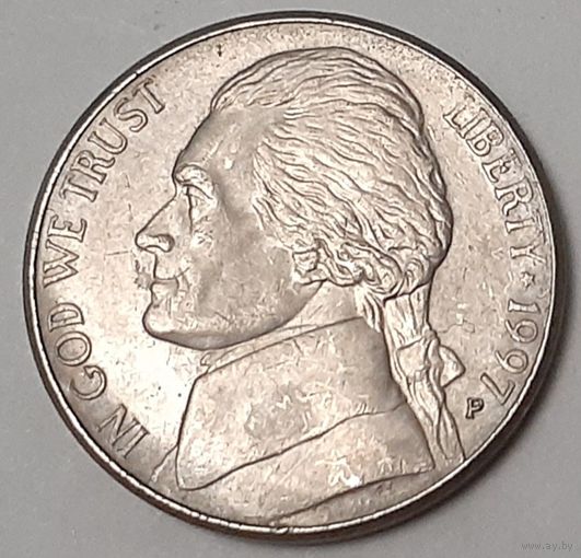 США 5 центов, 1997 Jefferson Nickel Отметка монетного двора: "P" - Филадельфия (1-4-48)