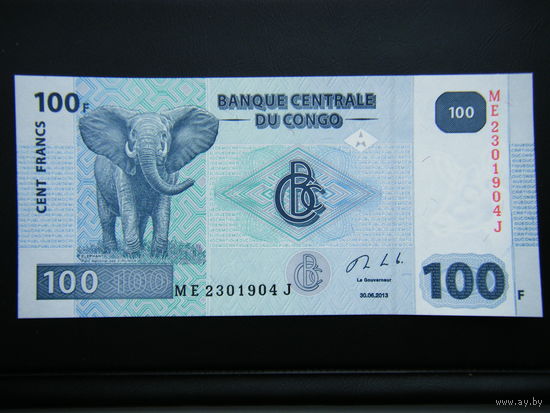 Конго 100 ФРАНКОВ 2013г. UNC.