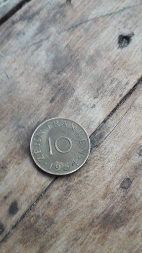 СААР 10 франков 1954 год