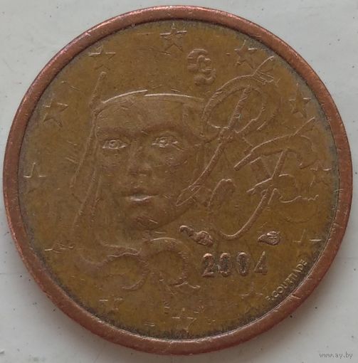 1 евроцент 2004 Франция. Возможен обмен