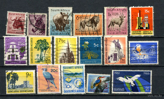 Южная Африка - 1954-1966 - 17 марок. Гашеные.  (Лот 36CB)