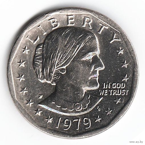 1 доллар США 1979 год Сьюзен Б. Энтони двор Р _состояние XF/aUNC